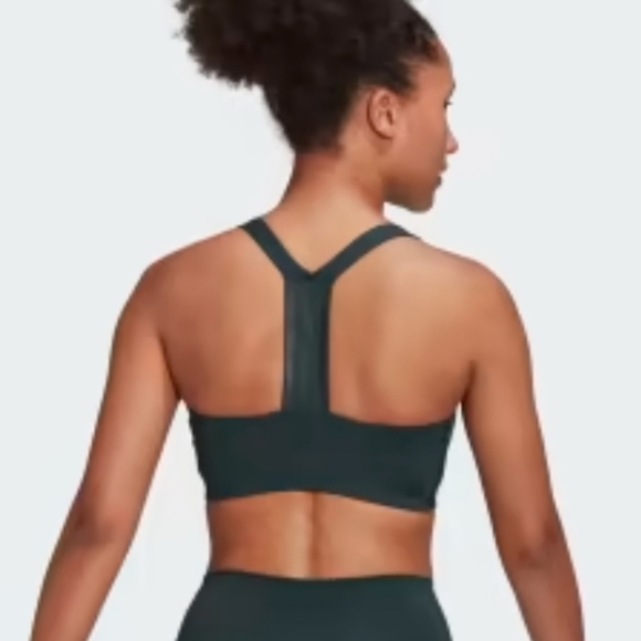 NWT ADIDAS TRAINING SPORTS BRA IN SHADOW GREEN - Picture 2 of 12